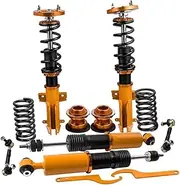 Coilover Suspension Spring Coilovers Strut Kit, Compatible With Ford Mustang 2005-2013 2014 Adj. Height Shock Shock Absorber