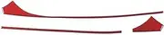 Epoxy Resin Car Door Interior Strip Sticker Trim Interior Accessories for Corvette C6 2005-2013 Trim Interior (Color : Carbon Red)
