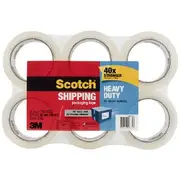 Scotch Heavy Duty Shipping Tape 48mm x 50m Clear 6 Pack