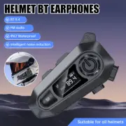 UK Motorcycle Helmet Headset Wireless Bluetooth 5.3 Headphone Speaker Hands-Free