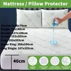 Waterproof Mattress Protector Bamboo Bed Matress Cover King Queen Double Single