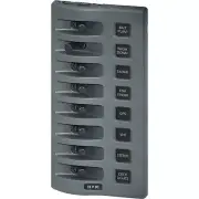 Blue Sea 4309 WeatherDeck; 12V DC Waterproof Switch Panel - 8 Position