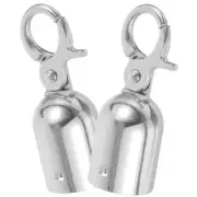 2pcs Cord Stopper Decking Rope Stopper Stainless Steel End Tip Caps Rope End