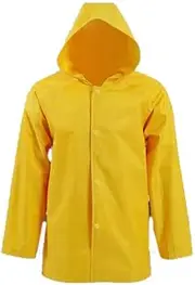 [TooToo] Yellow Poncho Adult Coloured Lightweight Quick Dry Long Sleeves PVC Rain Coat