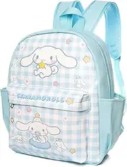 Roffatide Cartoon All Over Print Checkered Casual Backpack Cute Mini Backpack Travel Bike Rucksack Hiking Backpack