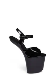 [Pleaser] Craze Craze-808 Heelless Sandals - Black