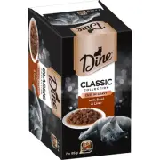Dine Adult Wet Cat Food Cuts In Gravy With Beef & Liver Tray 85g X 7 Pack