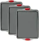 Heavy-Gauge, Rust-Resistant Half Cookie Sheet Set - Non-Toxic & Easy to Clean