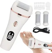 Foot Callus Remover Tool Electric - Pedicure Tool File Water-Proof | Adjustable Foot Grinder with Digital Display & Light for Callus Removal Spa Shower Home Pedicure