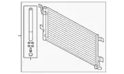 Genuine Audi Condenser 8W0-816-421-M (for: Audi)