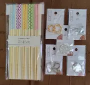 Daiso Japanese Modern Set of 5 Chopsticks and Rest Set tableware cutlery JAPAN