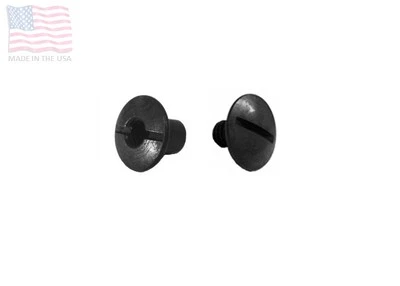 1/4" 6.3mm Chicago Screw & Post w/ Hole & Slot, Black, Rifle, Sling, USA 10 Sets