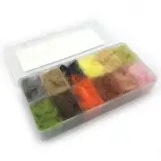 HARE-TRON DUBBING DISPENSER - Hareline Dubbin Fly Tying Dub Material 12 Colors!
