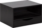 Hutton Modern Floating Shelf and Side Table, 12.5 X 10 X 7, Black, Modern Minima