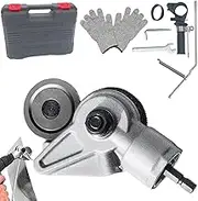 Sheet Metal Cutter, Power Drill Attachment with Adapter, Electric Drill Scissors Cutting Tool for Cutting Iron, Aluminum and Metal Materials