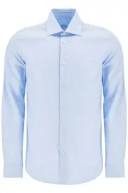 Slim Fit Twill Shirt For Men