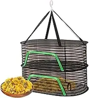 Folding Fish Drying Net - Foldable Hangable Drying Net for Fish | Lightweight Breathable Mesh Dryer with Rust-Proof Frame, Lightweight Fish Mesh Dry Net, Portable Food Dehydrator Rack for Indoor Use