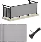 Balcony Privacy Screen, 3'X16' Deck Shield Screen Fence Cover,Uv Protection and