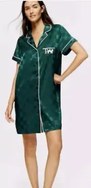 BNWT Peter Alexander Jolly Green Satin Nightshirt/ Nightie Size 2XL Ladies