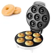 Mini Donut Machine, Makes 7 Donuts, Non-Stick Donut Maker Machine for Kid Friend