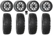 Valor V07 Bdlk 15" Wheels Gr 32" RC500S Sticky Tires Can-Am Maverick X3