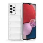 Samsung Galaxy A13 5G Case, Flexible Soft TPU Rubber Grip Shock-Absorbent Protective Case Cover - White