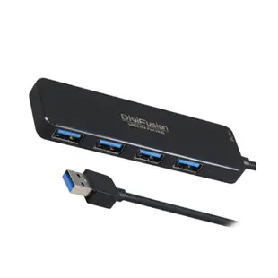 【Digifusion 伽利略】 USB 3.0 4埠HUB 120公分 HUB 4孔 4埠 AB3-L412