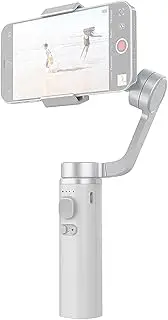 Capture π Foldable 3-Axis Phone Gimbal Stabilizer Auto B CING Face Tracking Gesture Recognition Inception Mode Panoramic Lapse with Rechargeable 4500mAh Battery for Android iOS Grey White One Size