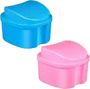 SAFIGLE 2Pcs Portable Case Travel Sized Containers Professional Cups for Daily Use for Retainers and Storage