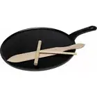 Chasseur Crepe Pan 30cm Black Onyx Cast Iron