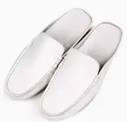 new Mens leather moccasins slippers slip on flats casual mens slides mules shoes