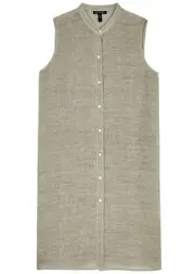 Eileen Fisher Linen-blend Tunic - Beige - M (UK 14-16 / L) M (UK 14-16 / L)