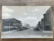 1940’s RPPC Main Street or J Ave C-129 Auburn Nebraska NE