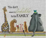 Needlepoint Handpainted Colors of Praise Family 12x9