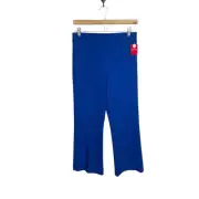 SPANX Perfect Kick Flare Pants Cerulean Blue Pull On Stretch Size PM NWT