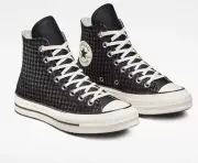 silver grey converse 70 shimmer sparkle Shine unisex Women 10.5 Mens 8.5