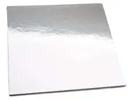 7" Cake Board Square - Silver 50pcs/pk