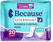 Pads for Women Overnight, 20 Pack, Bundle of 6 (120 Pairs)