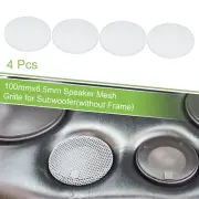 4pcs 3.5" Car Steel Speaker Mesh Grille for Audio Subwoofer 100mmx6.5mm White
