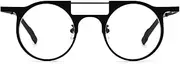 [FONEX] Colorful Pure Titanium Glasses Frame Women Retro Round Eyeglasses F85782