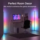 Music LED Corner Light Remote with Lighting Sound Bar RGB Sync Lamp APP Control