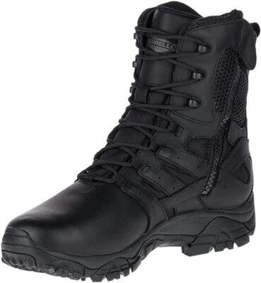 Merrell Moab 2 Response - 6.5M men, 8M women - WP Tactical Boot w/zipper - Black