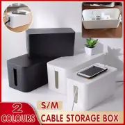 Large Cable Wire Storage Box Case Cord Management Socket Safety Tidy Organizer