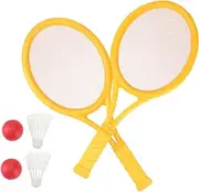 Happyyami Tennis Rackets Set Badminton Rackets Set for Boys and Girls for Family Games Outdoor Activities Random