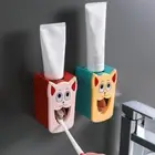 Cartoon Toothpaste Squeezer Automatic Toothpaste Holder Wall Mounted Dispenser~~