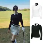 夏季高爾夫服裝長袖女速乾透氣緊身彈力百搭顯瘦裙子套裝GOLF訂製