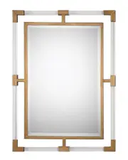 Uttermost Balkan Modern Gold Wall Mirror