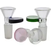 Color Paddle Funnel Handle Glass GOG Art Slide Bowl 14mm 18mm