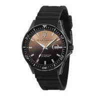 在飛比找momo購物網優惠-【MASERATI 瑪莎拉蒂】經典黑金矽膠錶帶腕錶44mm(
