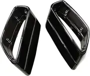 1 Pair Stainless Steel Car Rear Exhaust Cover Compatible for BMW G30 G31 528 530 525 2018-2021 Muffler Tip Cover Trim Tail Throat Frame(Black)